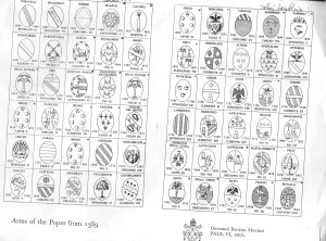 Coat of arms of Popes from 1389 to 1963